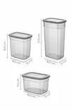 Förvaringslåda Set Hermia Antracit Plast 24 Delar - Matlådor och matförvaringsbehållare - 8683342850919 - 3