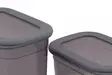 Förvaringslåda Set Hermia Antracit Plast 24 Delar - Matlådor och matförvaringsbehållare - 8683342850919 - 8