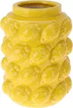 Gul vas med citronmönster 19x14cm - Hängande blomkrukor och vaser - 8721037378789 - 1