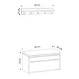 Skoskåp Hanah Home Dory Vit Svart Spånskiva 80x42x35 cm - Skoskåp - 8683743536979 - 1