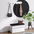 Skoskåp Hanah Home Dory Vit Svart Spånskiva 80x42x35 cm - Skoskåp - 8683743536979 - 3