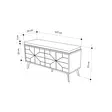 Skoskåp Hanah Home Dune Bench Vit Spånskiva 107x55x35 cm - Skoskåp - 8684282587019 - 9