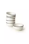 Skål Set Hermia Svart Vit Keramik 6 Delar - Serveringsfat - 8684282191339 - 1