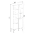 Bokhylla Hanah Home Castor Safir Ek Spånskiva 60x175x30 cm - Bokhyllor - 8683342978729 - 5