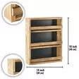 Hylla Aberto Design Big Three Layer Natural Trä 48x34x8 cm - Vägghyllor - 8684282607779 - 6