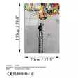 Glastavla Wallity Flerfärgad Glas 70x100 cm - Tavlor och ramar - 8684282137849 - 7