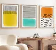Inramad MDF-tavla Wallxpert Flerfärgad MDF 50x70 cm 3 Delar - Tavlor och ramar - 8684282338499 - 1