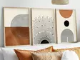 Inramad MDF-tavla Wallxpert Flerfärgad MDF 50x70 cm 3 Delar - Tavlor och ramar - 8684282340249 - 2