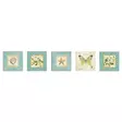 MDF-tavla Wallity Blå Cream Grön MDF 15x15 cm 5 Delar - Tavlor och ramar - 8681875145649 - 1
