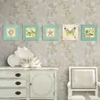 MDF-tavla Wallity Blå Cream Grön MDF 15x15 cm 5 Delar - Tavlor och ramar - 8681875145649 - 2