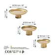 Metalldekoration Aberto Design N?s?ros B Guld Metall 25,5x9 cm 20,5x9 cm 18,5x8,5 cm - Dekorationer, prydnadsföremål - 8684282243489 - 7