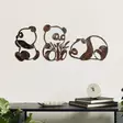 Väggdekor Metall Wallity Rusty Panda Antiquation Metall 26x18 cm 27x20 cm 18x28 cm 3 Delar - Dekorationer, prydnadsföremål - 8684282644859 - 3
