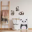 Väggdekor Metall Wallity Rusty Panda Antiquation Metall 26x18 cm 27x20 cm 18x28 cm 3 Delar - Dekorationer, prydnadsföremål - 8684282644859 - 5