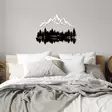 Väggdekor Metall Wallity Nature And Mountain Svart Vit Metall 62x22 cm 1 Del - Dekorationer, prydnadsföremål - 8683742828389 - 4