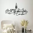 Väggdekor Metall Wallity London Svart Metall 120x53 cm - Dekorationer, prydnadsföremål - 8683342852999 - 3