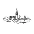 Väggdekor Metall Wallity London Svart Metall 120x53 cm - Dekorationer, prydnadsföremål - 8683342852999 - 1
