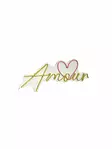 Led Väggdekor Wallity Amour Rosa Gul Plast 25,5x59 cm - Ljussmycken och ljusfigurer - 8684283983469 - 1