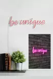 LED Väggdekor Wallity Be Unique Pink Plast 49x17 cm - Ljussmycken och ljusfigurer - 8682870287549 - 5
