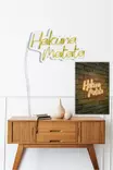 Dekorativ Led Väggbelysning Wallity Hakuna Matata Gul Plast 47x29 cm - Ljussmycken och ljusfigurer - 8682870655379 - 5