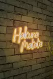 Dekorativ Led Väggbelysning Wallity Hakuna Matata Gul Plast 47x29 cm - Ljussmycken och ljusfigurer - 8682870655379 - 3