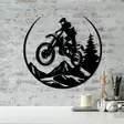 Väggdekor Metall Wallity Enduro Svart Metall 46x49 cm - Dekorationer, prydnadsföremål - 8684282474289 - 2