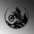 Väggdekor Metall Wallity Enduro Svart Metall 46x49 cm - Dekorationer, prydnadsföremål - 8684282474289 - 6