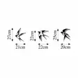 Väggdekor Metall Wallity Swallows Svart Metall 21x27 cm 22x22 cm 20x25 cm 3 Delar - Dekorationer, prydnadsföremål - 8683342941099 - 6