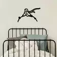Väggdekor Metall Wallity The Little Prince Svart Metall 63x40 cm - Dekorationer, prydnadsföremål - 8684282140689 - 3