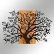 Väggdekor Trä Wallity Svart Valnöt Metall Trä 85x58 cm - Dekorationer, prydnadsföremål - 8682870971929 - 7