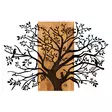 Väggdekor Trä Wallity Svart Valnöt Metall Trä 85x58 cm - Dekorationer, prydnadsföremål - 8682870971929 - 1