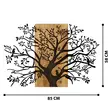 Väggdekor Trä Wallity Svart Valnöt Metall Trä 85x58 cm - Dekorationer, prydnadsföremål - 8682870971929 - 8