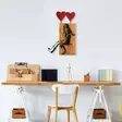 Väggdekor Trä Wallity Banksy Valnöt/Svart Trä 50x80 cm - Dekorationer, prydnadsföremål - 8683743421169 - 5