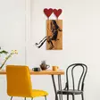 Väggdekor Trä Wallity Banksy Valnöt/Svart Trä 50x80 cm - Dekorationer, prydnadsföremål - 8683743421169 - 2