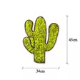 Väggdekor Trä Wallity Cactus Grön Vit MDF 34x1,6x45 cm - Dekorationer, prydnadsföremål - 8683342206709 - 6