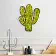 Väggdekor Trä Wallity Cactus Grön Vit MDF 34x1,6x45 cm - Dekorationer, prydnadsföremål - 8683342206709 - 3