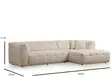 Hörnsoffa Atelier del Sofa Cady Beige Polyester 300x150x72 cm - Soffor - 8683742673859 - 7