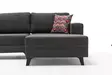Hörnbäddsoffa Atelier del Sofa Efsun Antracit Polyester Linne 300x202x78 cm - Soffor - 8682870658899 - 11
