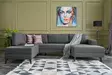 Hörnbäddsoffa Atelier del Sofa Efsun Antracit Polyester Linne 300x202x78 cm - Soffor - 8682870658899 - 2
