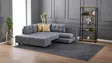 Hörnbäddsoffa Atelier del Sofa Manama Grå Polyester 280x206x85 cm - Soffor - 8681875114249 - 3