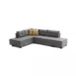 Hörnbäddsoffa Atelier del Sofa Manama Grå Polyester 280x206x85 cm - Soffor - 8681875114249 - 1