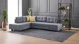 Hörnbäddsoffa Atelier del Sofa Manama Grå Polyester 280x206x85 cm - Soffor - 8681875114249 - 2