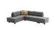 Hörnbäddsoffa Atelier del Sofa Manama Grå Polyester 280x206x85 cm - Soffor - 8681875114249 - 10