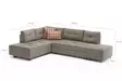 Hörnbäddsoffa Atelier del Sofa Manama Cream Polyester 280x206x85 cm - Soffor - 8682870692909 - 7