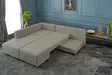 Hörnbäddsoffa Atelier del Sofa Manama Cream Polyester 280x206x85 cm - Soffor - 8682870692909 - 4