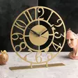 Dekorativ Klocka Aberto Design Asya Guld Metall 25x23 cm - Klockor - 8683742881889 - 2