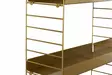 Vägghylla Hanah Home Cm068a Guld Metall 98x21x100 cm - Vägghyllor - 8684283715329 - 3