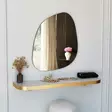 Spegel Hanah Home Soho Guld Spånskiva 58x75 cm - Speglar - 8683743270279 - 5