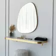 Spegel Hanah Home Soho Guld Spånskiva 58x75 cm - Speglar - 8683743270279 - 2