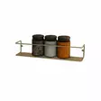 Vägghylla Hanah Home Banyo Makyaj Raf? Guld Metall 7x7x33 cm - Vägghyllor - 8682870729629 - 1
