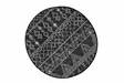 Badrumsmatta Mijölnir Svart Anthracite Vit 100% Polyester Antibakteriell Halkfri Maskintvättbar 80 cm - Badrumsmattor och våtrumsmattor - 8683342206259 - 3